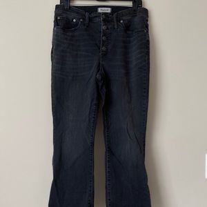 Madewell Black Cali Demi Boot Jeans sz 31
